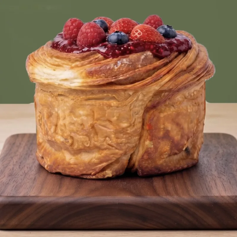 Rol de compota de frutos rojos con queso crema